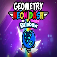Geometry Neon Dash Rainbow - Github Game - Github Games