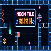 Neon Tile Rush - Github Game - Github Games