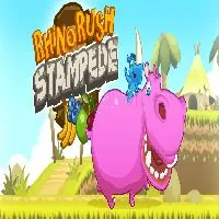 Rhino Rush Stampede - Github Game - Github Games