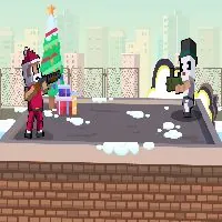 Xmas Rooftop Battles - Github Game - Github Games